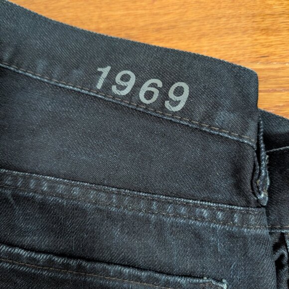 GAP 1969 Slim Boot Cut Denim Jeans Mens 31x30 Dark Wash Blue - Picture 2 of 8